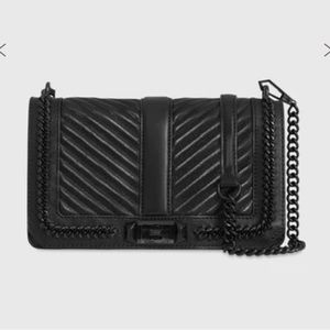 Rebecca Minkoff - Chevron Quilted Crossbody with Chain